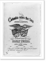 Columbia rules the sea Classic, Vintage Poster
