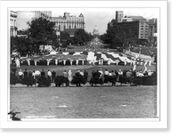 Historic Framed Print, World's biggest flag being carried in Capitol parade,  17-7/8" x 21-7/8"