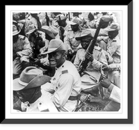 Ashanti troops, serving in the Gold Coast Regiment, resting by the roadside during a break in the march, ca. 1942 Classic, Historic Print