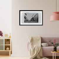 Historic Framed Print, [Street scene, Monterey, Mexico],  17-7/8" x 21-7/8"