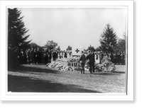 Scene at the grave of Miss Jane Delano, late Director of the Nurse Corps of the National Red Cross, who was buried at Arlington National Cemetery today, Antique Wall Art