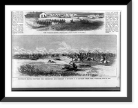 Desperate battle between the Cheyennes and Company C Seventh U.S. Cavalry near Fort Wallace, June 26, 1867, Antique Wall Art