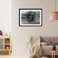 Horseless buggy made by Charles and Frank Duryea, 1893. the first practical gasoline automobile built in the United States, Antique Wall Art