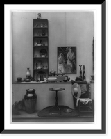 Historic Framed Print, [Crafts exhibited at the 1937 Rural Arts Exhibit at the Department of Agriculture building],  17-7/8" x 21-7/8"