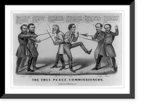 Historic Framed Print, The true peace commissioners,  17-7/8" x 21-7/8"