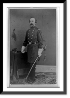Historic Framed Print, [John S. Slocum, full-length portrait, standing, facing left, in uniform],  17-7/8" x 21-7/8"