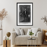 Historic Framed Print, Col. Richard M. Johnson, of Kentucky.A.A. Hoffay, pinxt. & lithog. ; printed by Dorival.,  17-7/8" x 21-7/8"