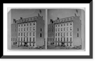 Washington's mansion, now the Hillman House, Washington, D.C.. One square from the Capitol & Baltimore & Ohio Depot, Antique Print