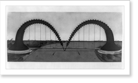 Double screw arch bridge, state II Classic, Vintage Wall Art