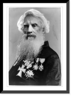Historic Framed Print, [Samuel Finley Breese Morse, head-and-shoulders portrait, facing left, wearing medals],  17-7/8" x 21-7/8"