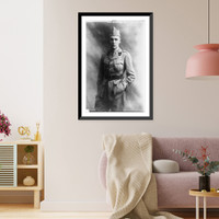 Historic Framed Print, [Thomas Hitchcock, Jr., three-quarter length portrait, standing, facing front, in uniform],  17-7/8" x 21-7/8"