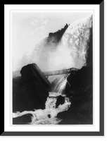 Historic Framed Print, American Falls and Rock of Ages, Niagara, New York,  17-7/8" x 21-7/8"