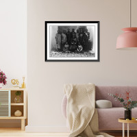 Members of a royal(?) family gathered for a group portrait, Kenya, Historic Reproduction