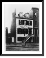 Historic Framed Print, [T.A. Mullett house. exterior view of the Surratt house, 604 H Street N.W., Washington, D.C.],  17-7/8" x 21-7/8"