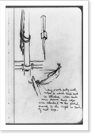 Ring & hook pulley with ropes to which back sail is attached when sails are down, Antique Wall Art