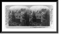 Looking up Fifth Ave. and Broadway from top of Flat Iron Building, New York City, Antique Poster