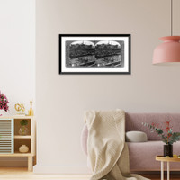 The Fort Worth stock yards and Swift Packing House, Texas, Historic Reproduction
