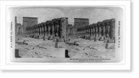 Historic Framed Print, The East Colonnade, Temple of Isis, Phil&aelig;, Egypt,  17-7/8" x 21-7/8"