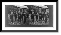 Historic Framed Print, Our boys in France learning to correctly use gas masks,  17-7/8" x 21-7/8"