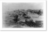 Historic Framed Print, Elmina - Gold Coast,  17-7/8" x 21-7/8"