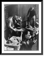 Wheeler Dam, Ala. 1935-40(?). Workmen installing the speed ring in one of the generators of the Wheeler Dam Classic, Vintage Wall Art
