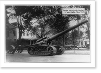 Tractor mount with limber in Washington Navy Yard, Antique Print