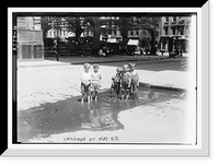 Historic Framed Print, Children at play, N.Y.,  17-7/8" x 21-7/8"