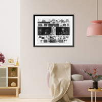 Composite of European mining scenes and equipment.A. Krausse sculp, Vintage Wall Art