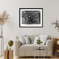 Historic Framed Print, Chemical laboratory on board the Challenger,  17-7/8" x 21-7/8"