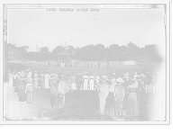 Historic Framed Print, Long Branch Horse Show,  17-7/8" x 21-7/8"