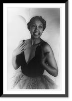 Historic Framed Print, [Portrait of Josephine Baker, Paris],  17-7/8" x 21-7/8"