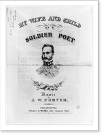 My Wife and Child, by a Soldier Poet", music by J.W. Porter", Vintage Poster