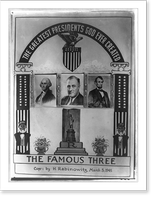 The famous three. The greatest presidents God ever created, Vintage Wall Art