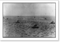Historic Framed Print, British Matilda tanks seen on the move outside the perimeter of Tobruk,  17-7/8" x 21-7/8"
