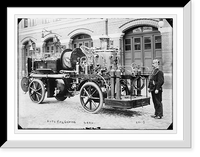 Historic Framed Print, German fire engine, Germany - 3,  17-7/8" x 21-7/8"