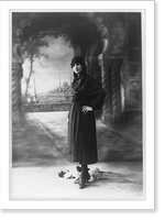 Historic Framed Print, [Fashionably dressed woman],  17-7/8" x 21-7/8"