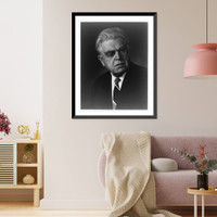 Historic Framed Print, [John L. Lewis, head-and-shoulders portrait, facing slightly right].Miller of Washington.,  17-7/8" x 21-7/8"