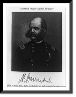 Ambrose Everett Burnside, half-length portrait, facing left, in uniform.H. Velten, Antique Print