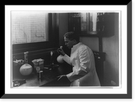 Lore Alford Rogers, bacteriologist, working in laboratory at the Department of Agriculture, Antique Wall Art