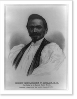 Historic Framed Print, Right Rev. James T. Holly, D.D., first bishop of the National Haitien Church,  17-7/8" x 21-7/8"
