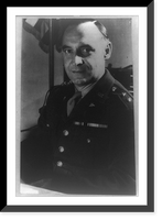 Historic Framed Print, [Major General Lucius D. Clay, half-length portrait, seated, facing slightly left, in uniform],  17-7/8" x 21-7/8"