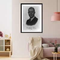 William Robert Poage, head-and-shoulders portrait, facing slightly left.Mickle, Waco, Tex. Classic, Vintage Poster