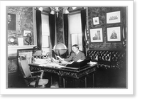 Historic Framed Print, [Henry L. Stimson, half-length portrait, seated at desk, facing slightly left],  17-7/8" x 21-7/8"