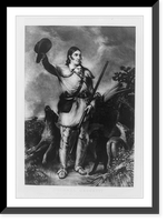Colonel Crockett.engraved by C. Stuart from the original portrait by J.G. Chapman, Historic Reproduction