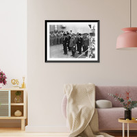 Mamoru Shigemitsu and General Yoshijiro Umezu and Japanese delegation on board the U.S.S. Missouri during World War II surrender ceremony, Vintage Wall Art