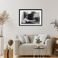 Historic Framed Print, Youthful radio expert,  17-7/8" x 21-7/8"