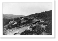 Southern Pacific snow shed, Emigrant Gap, Calif, Vintage Print