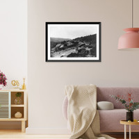 Southern Pacific snow shed, Emigrant Gap, Calif, Vintage Print