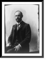 Historic Framed Print, [James Rush Marshall, three-quarter length portrait, seated, facing left],  17-7/8" x 21-7/8"