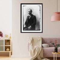 Historic Framed Print, [James Rush Marshall, three-quarter length portrait, seated, facing left],  17-7/8" x 21-7/8"